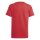 adidas Tiberio 3-Streifen Colorblock Cotton T- Shirt Kinder - rot/schwarz/weiß