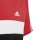 adidas Tiberio 3-Streifen Colorblock Cotton T- Shirt Kinder - rot/schwarz/weiß