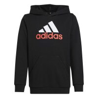 adidas Essentials Hoodie Kinder - schwarz/weiß/rot