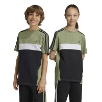 adidas Tiberio 3-Streifen Colorblock T-Shirt Kinder - olive/schwarz/wei&szlig;