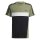 adidas Tiberio 3-Streifen Colorblock T-Shirt Kinder - olive/schwarz/weiß