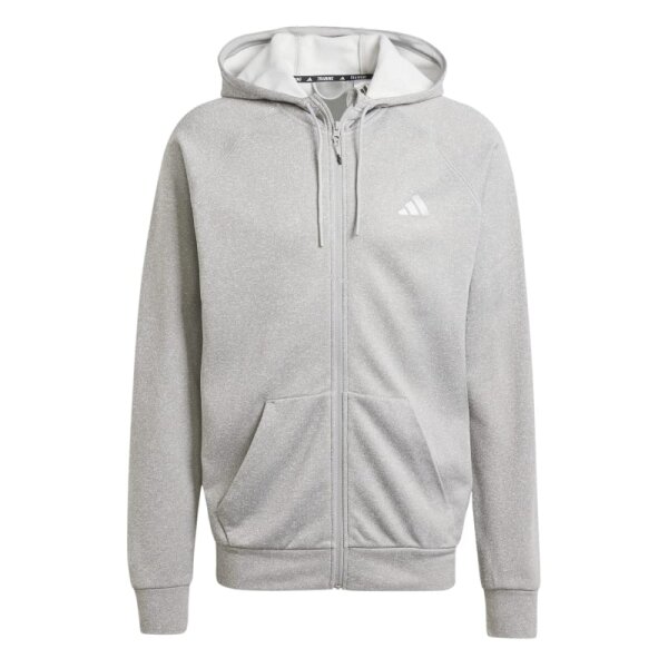 adidas Game and Go Full-Zip Hoodie Herren - grau