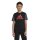 adidas Essentials Big Logo Colorblock Cotton T-Shirt Kinder - schwarz/grau/rot