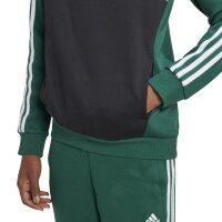 adidas Tiberio 3-Streifen Colorblock Hoodie Kinder - gr&uuml;n/schwarz/wei&szlig;