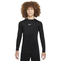 Nike Pro Langarm Funktionsshirt Kinder - schwarz