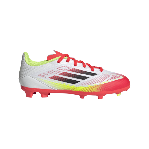 adidas F50 League FG/MG Kinder - weiß/rot/gelb