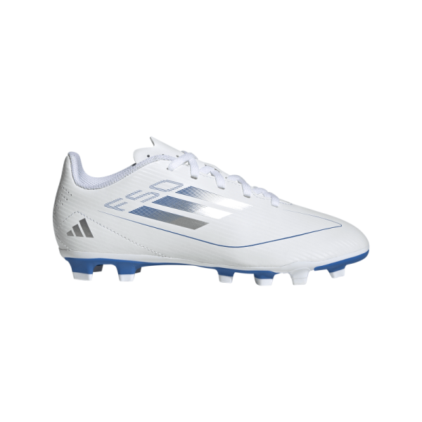 adidas F50 Club FG/MG Kinder weiß/silber/blau