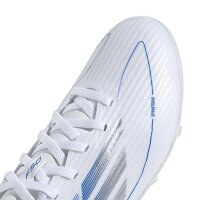 adidas F50 League FG/MG Kinder - wei&szlig;/silber/blau