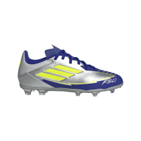 adidas F50 League Messi FG/MG Kinder - silber/gelb/navy