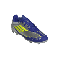 adidas F50 League Messi FG/MG Kinder - silber/gelb/navy