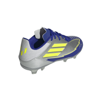 adidas F50 League Messi FG/MG Kinder - silber/gelb/navy