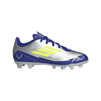 adidas F50 Club Messi FG/MG Kinder - silber/gelb/navy