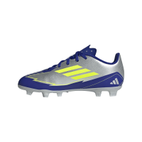 adidas F50 Club Messi FG/MG Kinder - silber/gelb/navy