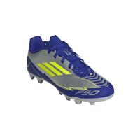 adidas F50 Club Messi FG/MG Kinder - silber/gelb/navy