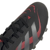 adidas Predator Club FG/MG Kinder - schwarz/rot/silber