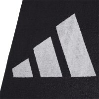 adidas Handtuch klein (50 x 100cm) - schwarz/wei&szlig;