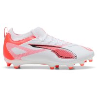 Puma Ultra 5 Match FG/AG Kinder - weiß/rot/schwarz