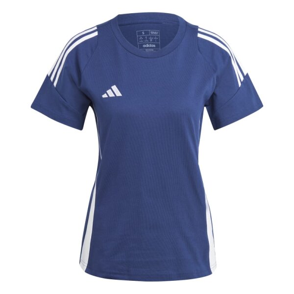 adidas Tiro 24 Sweat T-Shirt Damen - navy/weiß