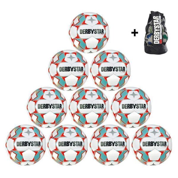 10x Derbystar Stratos S-Light v23 Fußball +...