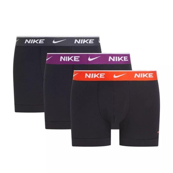 Nike Boxer Shorts Herren 3er Pack - schwarz/orange/lila/grau