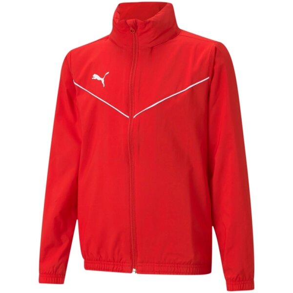 Puma teamRISE Allwetterjacke Kinder - rot/weiß