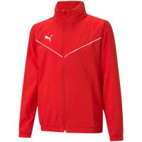 Puma teamRISE Allwetterjacke Kinder - rot/weiß