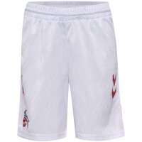 hummel 1. FC K&ouml;ln Shorts Home 24/25  Kinder - wei&szlig;/rot