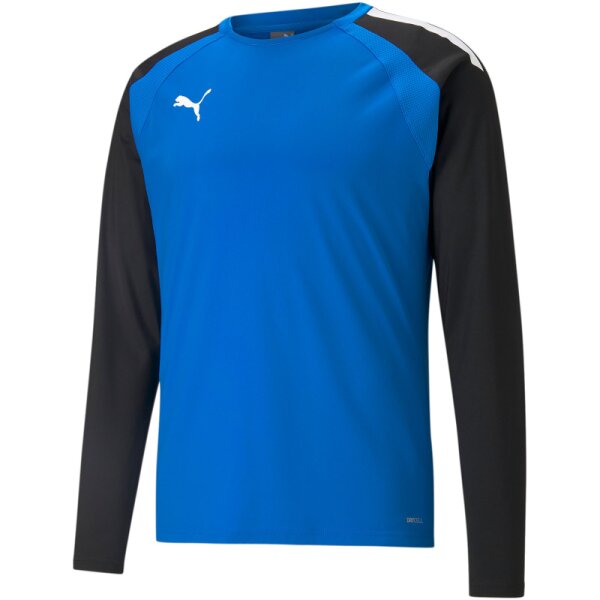 Puma teamLIGA langarm Shirt Herren - blau/schwarz