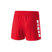 Erima Classic 5-C Shorts Damen - rot/wei&szlig;