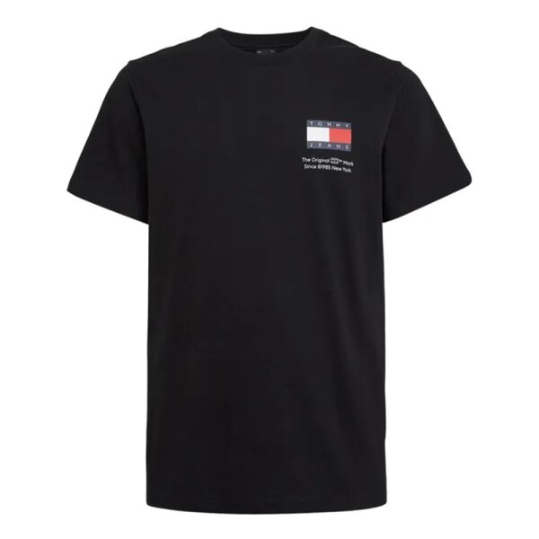 Tommy Hilfiger Essential Logo T-Shirt Herren - schwarz