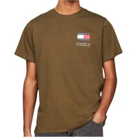 Tommy Hilfiger Essential Logo T-Shirt Herren - olive