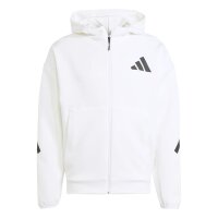 adidas Z.N.E. Full-Zip Hoodie Herren - weiß/schwarz