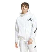 adidas Z.N.E. Full-Zip Hoodie Herren - weiß/schwarz