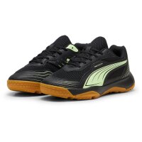 Puma Solarflash III Hallenschuhe Kinder - schwarz/gr&uuml;n