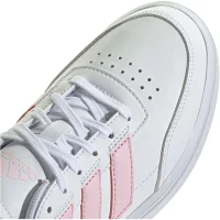 adidas Courtblock Sneaker Damen - wei&szlig;/rosa