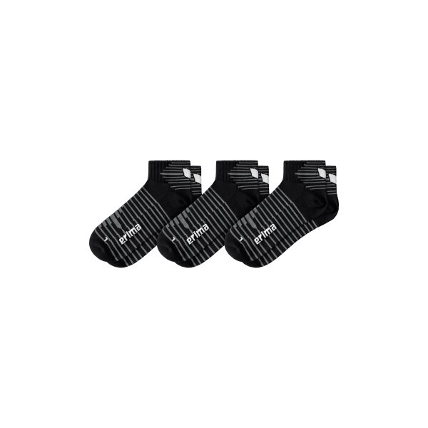 Erima 3-Pack Kurzsocken Herren - schwarz