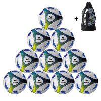 10x Erima Hybrid Training Fußball Gr.5 + Ballsack -...