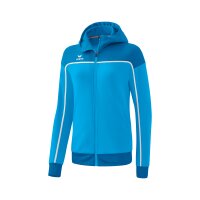 Erima Change by erima Trainingsjacke mit Kapuze Damen - curacao/mykonos/wei&szlig;