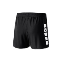 Erima Classic 5-C Shorts Damen - schwarz/weiß