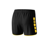 Erima Classic 5-C Shorts Damen - schwarz/gelb