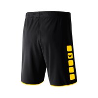 Erima Classic 5-C Shorts Herren - schwarz/gelb