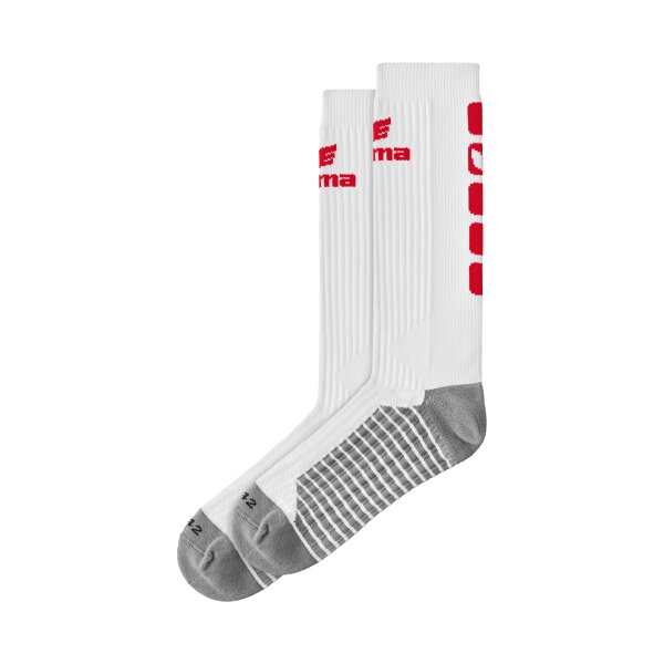 Erima Classic 5-C Socken lang Herren - weiß/rot