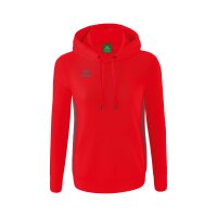 Erima Essential Team Kapuzensweat Damen - rot/slate grey