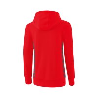 Erima Essential Team Kapuzensweat Damen - rot/slate grey