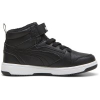 Puma Rebound V6 Mid Sneaker Kinder - schwarz/weiß