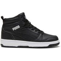 Puma Rebound V6 Mid Sneaker Kinder - schwarz/weiß