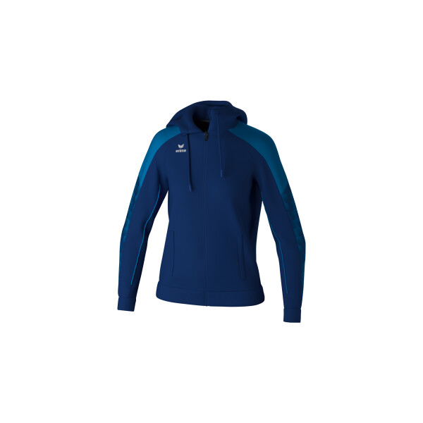 Erima Evo Star Trainingsjacke mit Kapuze Damen - new navy/mykonos blue