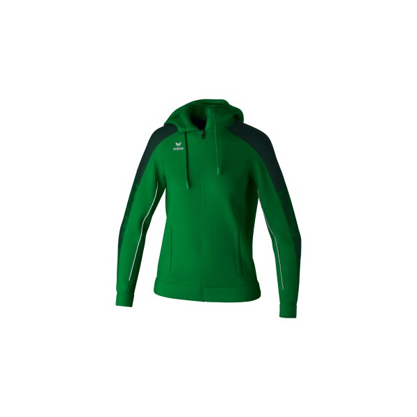 Erima Evo Star Trainingsjacke mit Kapuze Damen - smaragd/pine grove