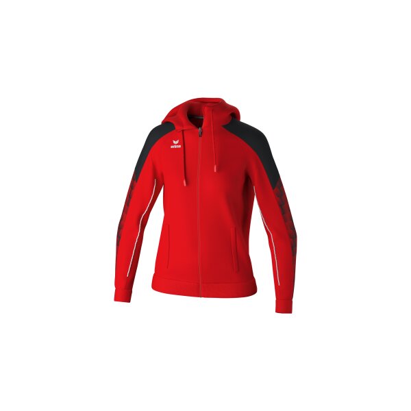 Erima Evo Star Trainingsjacke mit Kapuze Damen - rot/schwarz