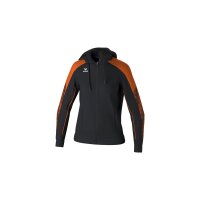 Erima Evo Star Trainingsjacke mit Kapuze Damen - schwarz/orange